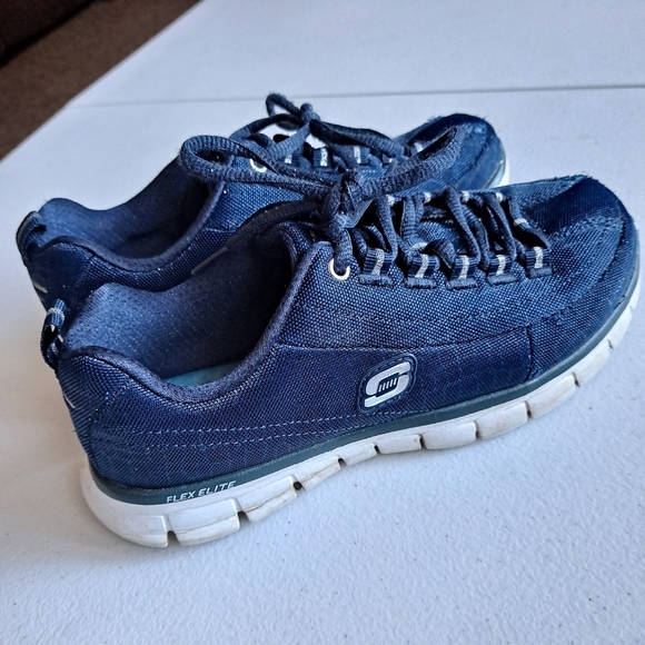 Skechers Shoes - Navy Blue Skechers Elite Sneakers